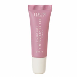 IDUN Minerals atspalvį suteikiantis lūpų aliejus-eliksyras Syren, 8 ml (spalva pelenų rožės – Mauve Pink)